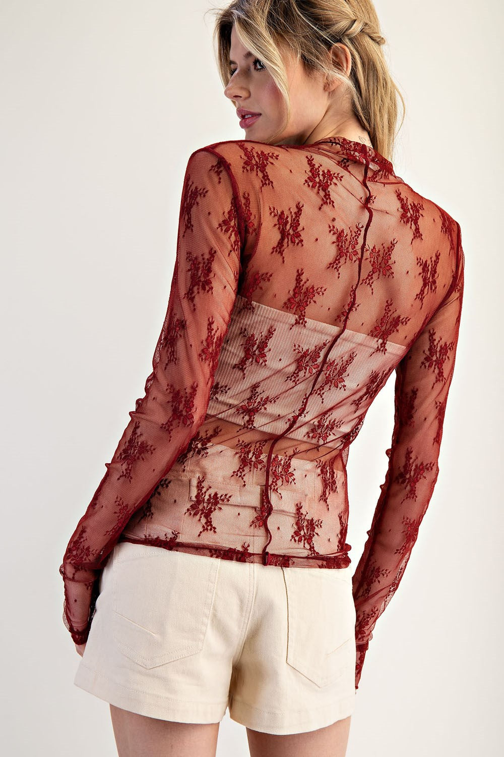 Cabernet Dream Lace Top