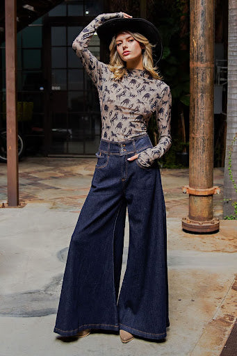 Saddle Up Mesh Top